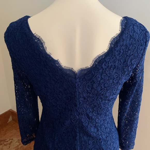 Cache Royal Blue Lace Cocktail Dress size 4 - Picture 3 of 8